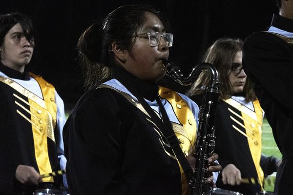 Northeast High School Marching Band Performing